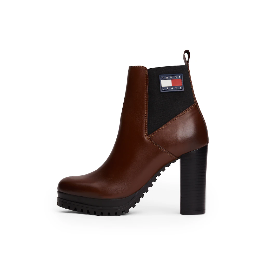 Tommy Jeans High-Heel-Stiefelette »TJW NEW ESS HIGH HEEL BOOT« High Heel-Stiefelette Ankleboots In Schmaler Form Online Kaufen