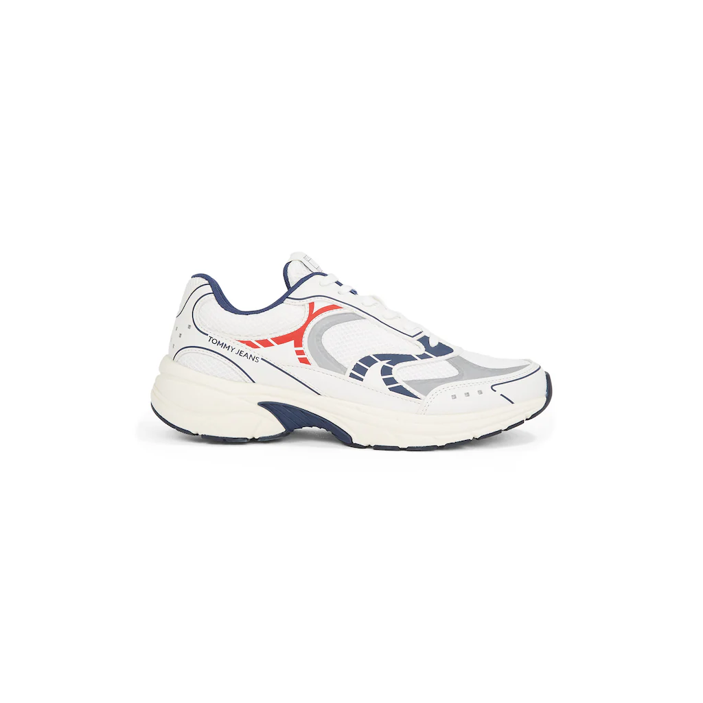 Tommy Jeans Keilsneaker »ARCHIVE'25« Freizeitschuh Halbschuh Schnürschuh Mit Kontrastbesätzen Kaufen