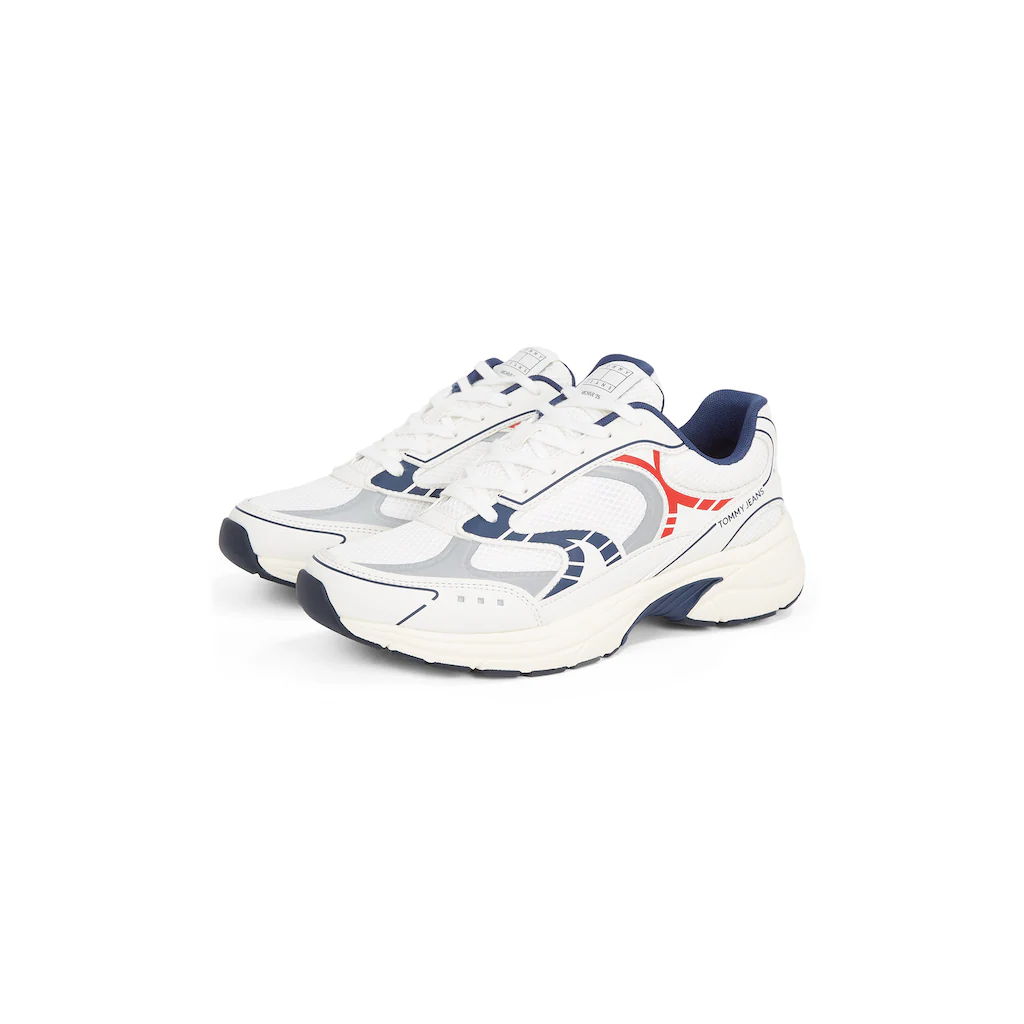 Tommy Jeans Keilsneaker »ARCHIVE'25« Freizeitschuh Halbschuh Schnürschuh mit Kontrastbesätzen kaufen