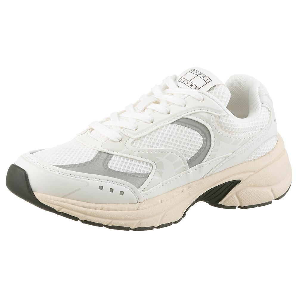 Tommy Jeans Keilsneaker »ARCHIVE'25« Plateau Freizeitschuh Halbschuh Schnürer mit Kontrastbesatz ▷ für