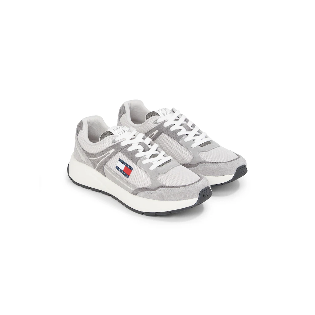 Tommy Jeans Keilsneaker »TJM RUNNER MIX MATERIAL« Keilabsatz Freizeitschuh Halbschuh Schnürschuh mit Logoflagge kaufen