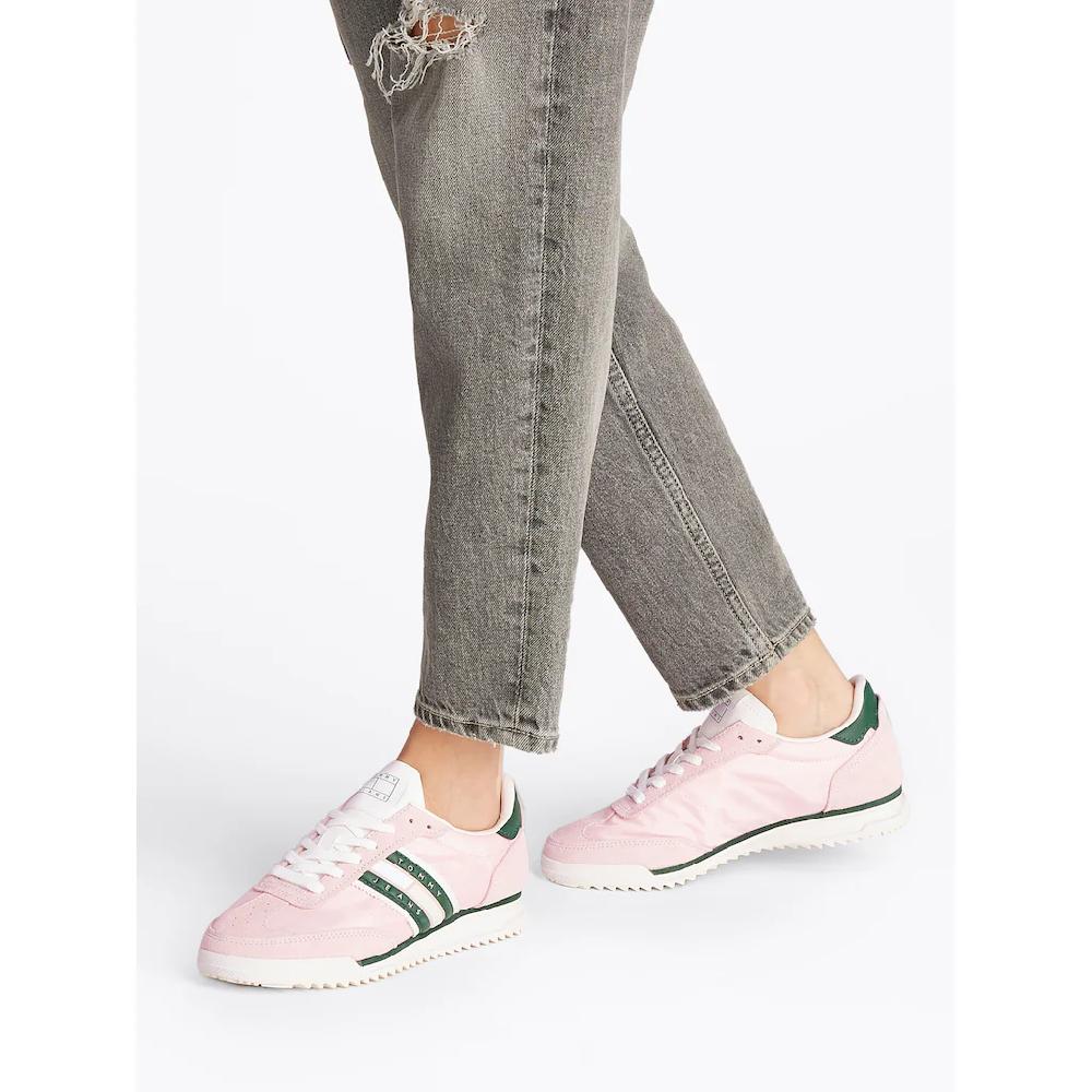 Tommy Jeans Keilsneaker »TJW RETRO RUNNER CLEATED« Freizeitschuh Halbschuh Schnürschuh Mit Logoschriftzug