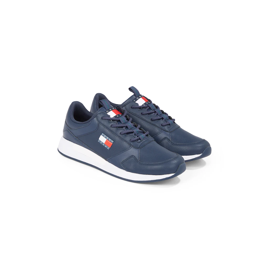 Tommy Jeans Keilsneaker »TOMMY JEANS FLEXI RUNNER« Freizeitschuh Halbschuh Schnürschuh mit seitlicher Logoflagge online bestellen