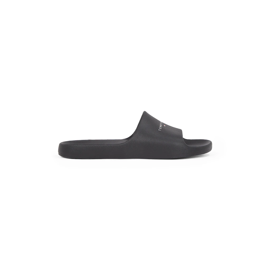 Tommy Jeans Pantolette »TJM BASIC SANDAL« Schlupfschuh Sommerschuh Bequemschuh Mit Logoschriftzug
