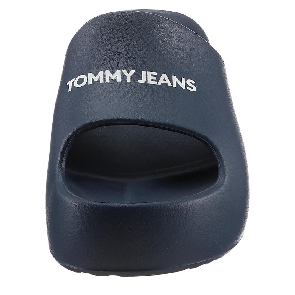 Tommy Jeans Pantolette »TJW CHUNKY FLATFORM SLIDE« Mit Kontrastfarbenem Logoschriftzug ▷ Für