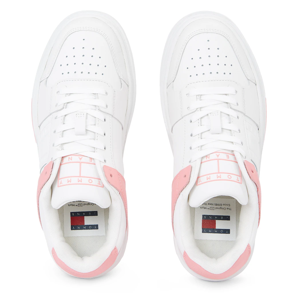 Tommy Jeans Plateausneaker »THE BROOKLYN LEATHER« Im Lässigen Street-Look Freizeitschuh Halbschuh Schnürschuh ▷ Für