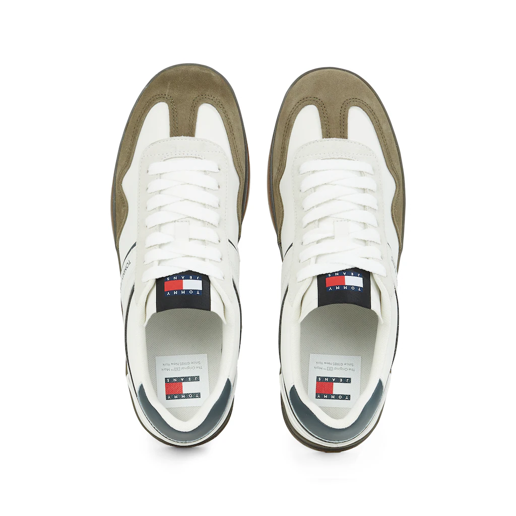 Tommy Jeans Plateausneaker »THE GREENWHICH RETRO« Freizeitschuh Halbschuh Schnürschuh Mit Farbigen Kontrastbesätzen Online Kaufen