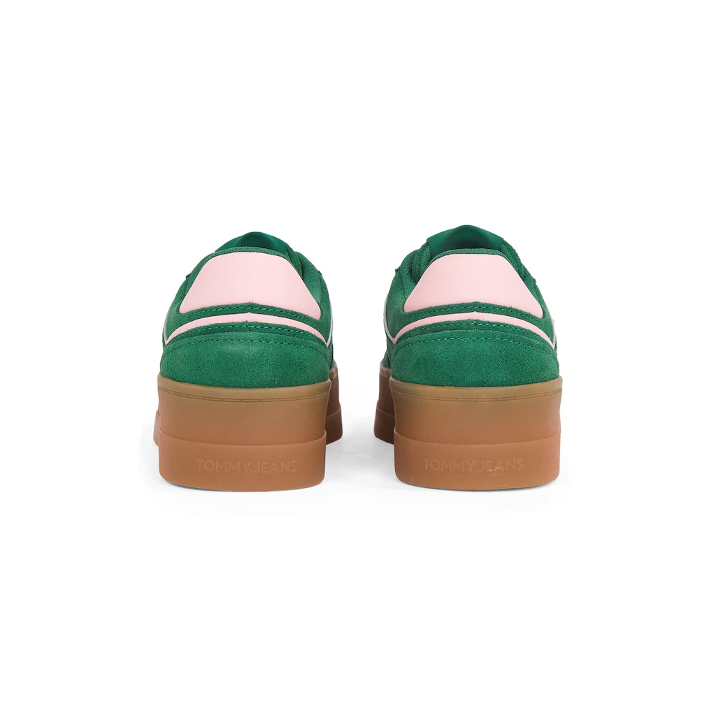 Tommy Jeans Plateausneaker »THE GREENWICH FLATFORM SUEDE« Freizeitschuh Halbschuh Schnürschuh Mit Dezenten Ziernähten Online Kaufen