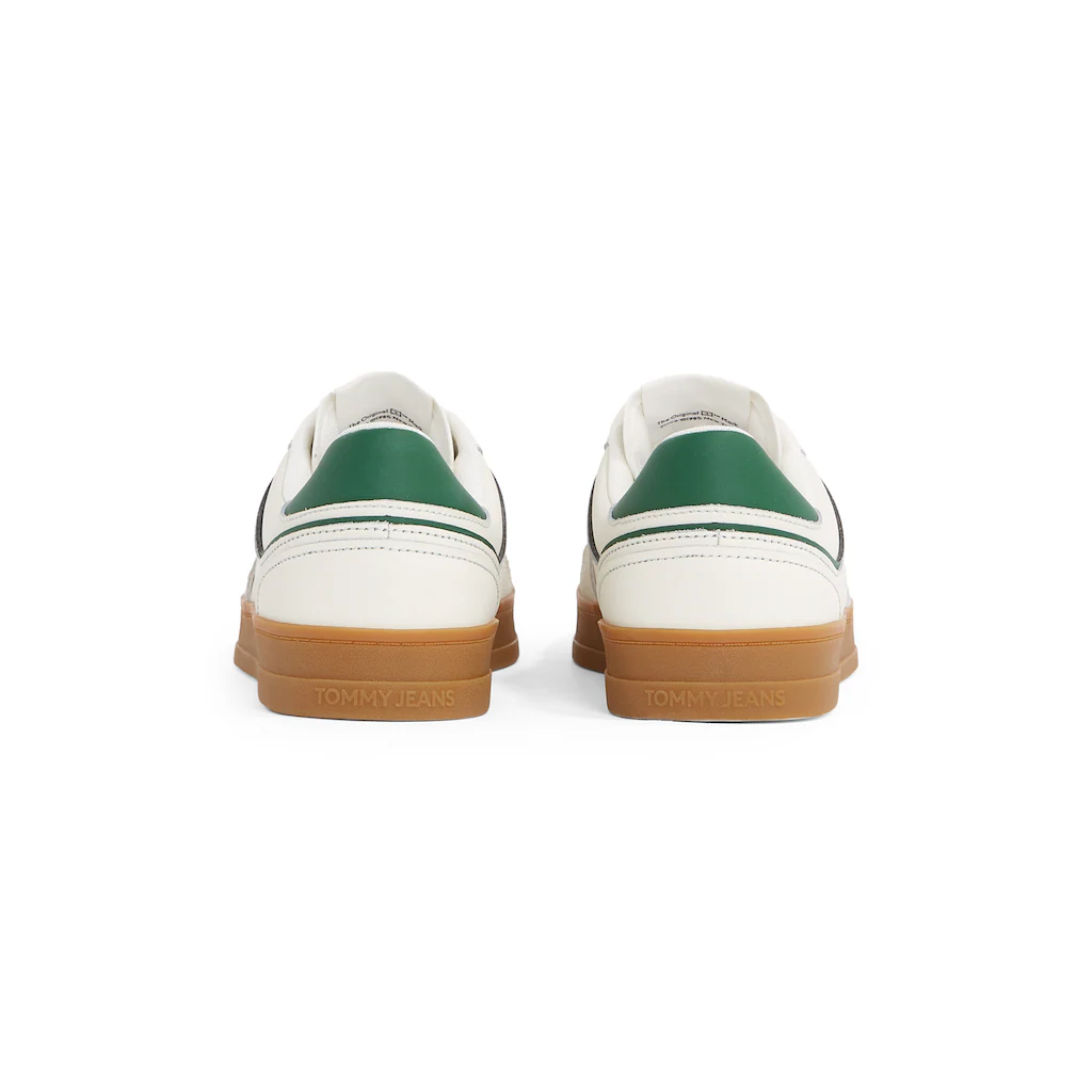 Tommy Jeans Plateausneaker »THE GREENWICH LEATHER« Freizeitschuh Halbschuh Schnürschuh Mit Kontrastfarbenen Details Online Kaufen