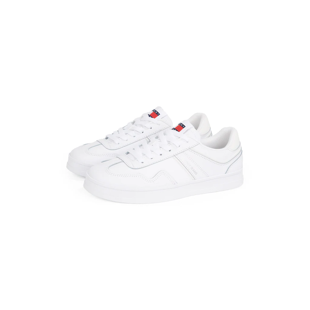Tommy Jeans Plateausneaker »THE GREENWICH LEATHER« Freizeitschuh Halbschuh Schnürschuh im Basket-Look online kaufen