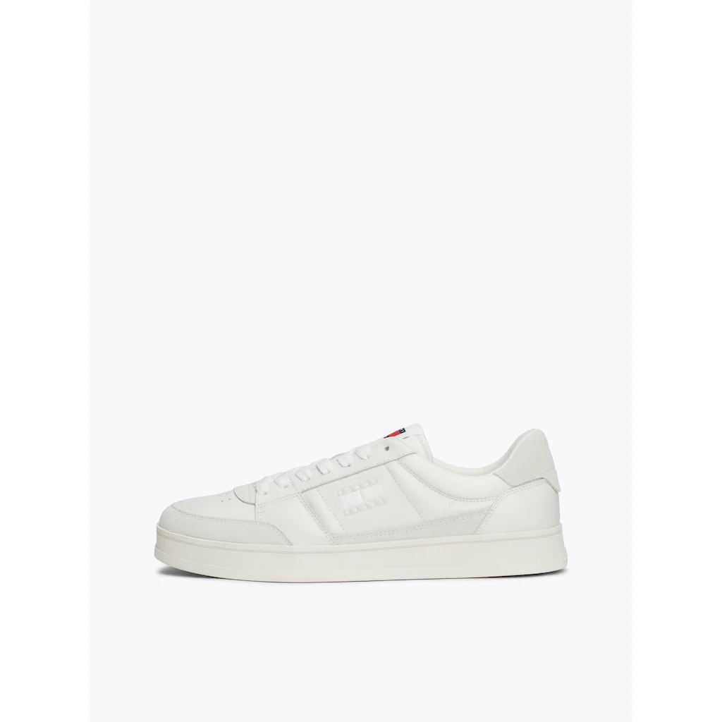 Tommy Jeans Plateausneaker »THE GREENWICH MIX MEDIA« Freitzeitschuh Schnürschuh Halbschuh mit Logoflagge kaufen