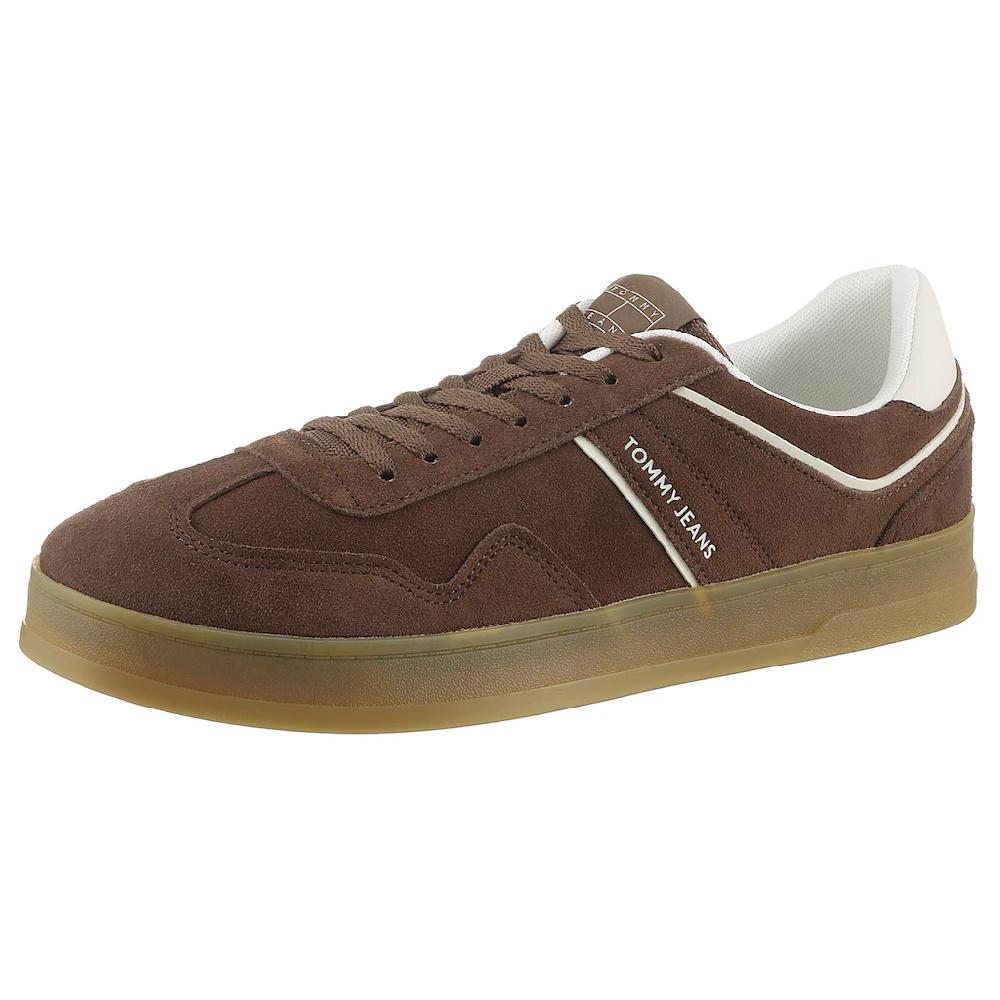 Tommy Jeans Plateausneaker »THE GREENWICH SUEDE« Freizeitschuh Halbschuh Schnürschuh mit gepolstertem Schaftrand kaufen
