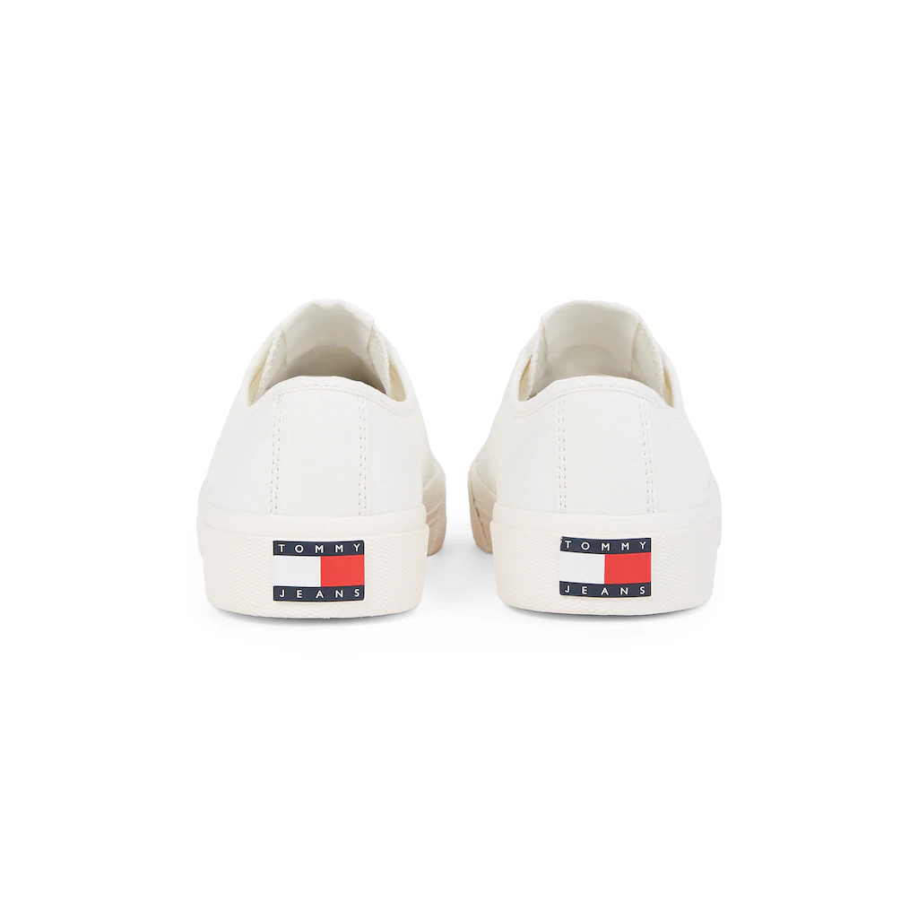 Tommy Jeans Plateausneaker »TJM LACE UP CANVAS COLOR« Freizeitschuh Halbschuh Schnürschuh Mit Logo-Aufnäher An Der Zunge