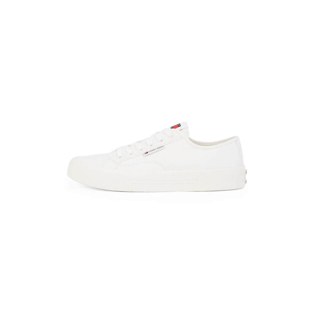 Tommy Jeans Plateausneaker »TJM LACE UP CANVAS COLOR« Freizeitschuh Halbschuh Schnürschuh Mit Logo-Aufnäher An Der Zunge