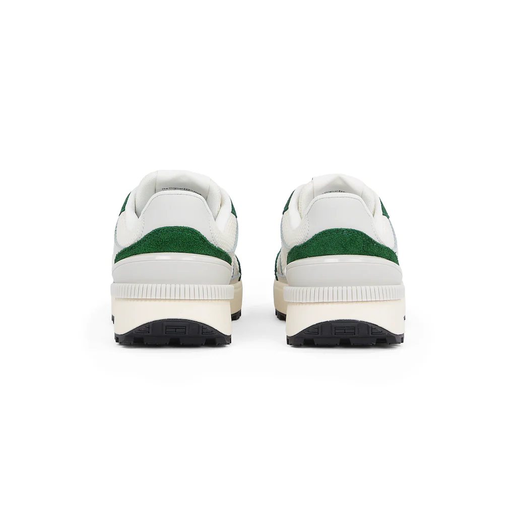 Tommy Jeans Plateausneaker »TJM TECHNICAL RUNNER ESS« Freizeitschuh Halbschuh Schnürschuh Mit Gepolstertem Schaftrand ▷ Für