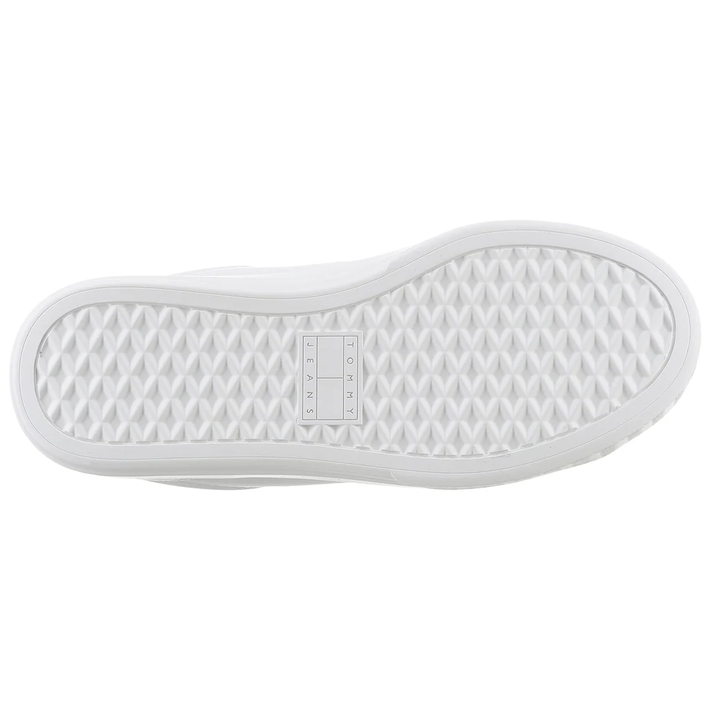 Tommy Jeans Plateausneaker »TJW CUPSOLE SNEAKER ESS« Mit Logoaufnäher An Der Zunge Freizeitschuh Halbschuh Schnürschuh Bestellen