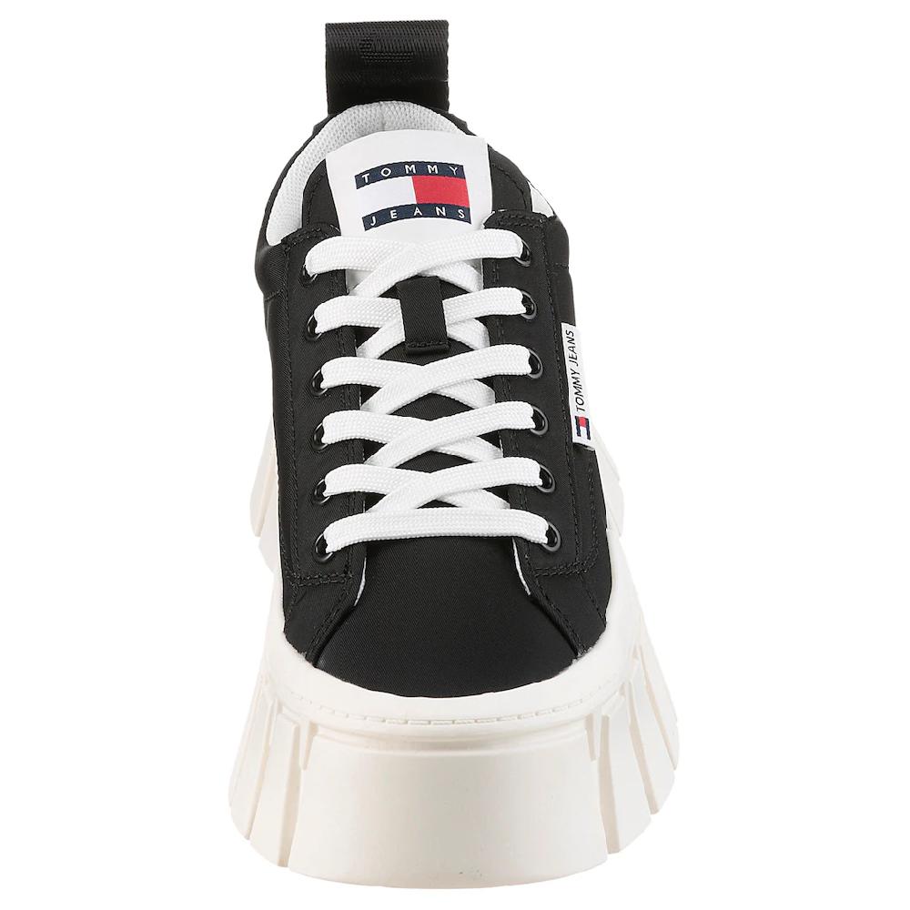 Tommy Jeans Plateausneaker »TJW FLATFORM SNEAKER NYLON« Freizeitschuh Halbschuh Schnürschuh Mit Markanter Plateausohle Kaufen