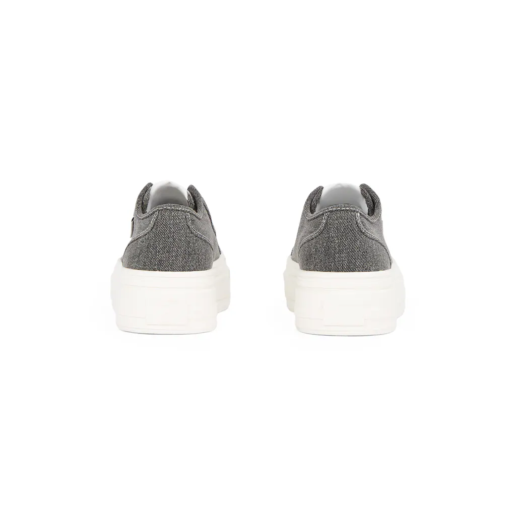 Tommy Jeans Plateausneaker »TJW FOXING FLATFORM LC« Freizeitschuh Halbschuh Schnürschuh Im Jeans-Look