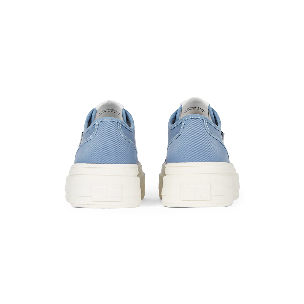 Tommy Jeans Plateausneaker »TJW FOXING FLATFORM SNEAKER LOW« Freizeitschuh Halbschuh Schnürschuh Mit Trendigen Kontrastnähten Online Kaufen