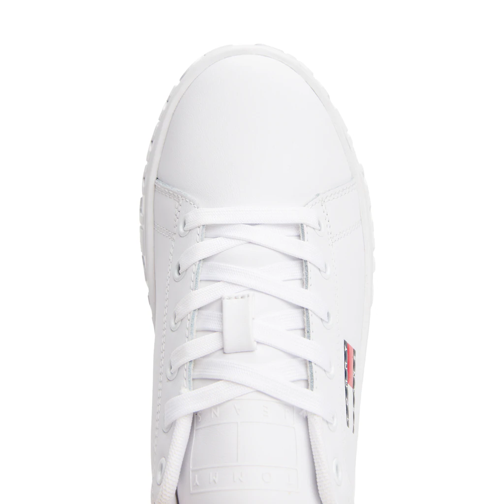 Tommy Jeans Plateausneaker »TJW LOGO OUTSOLE SNEAKER ESS« Freizeitschuh Halbschuh Schnürschuh Mit Seitlicher Logoflagge Kaufen