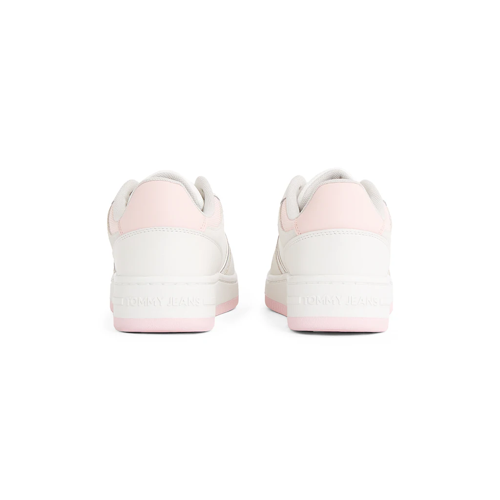 Tommy Jeans Plateausneaker »TJW RETRO BASKET WASHED SUEDE« Freizeitschuh Halbschuh Schnürschuh Im Basket Look