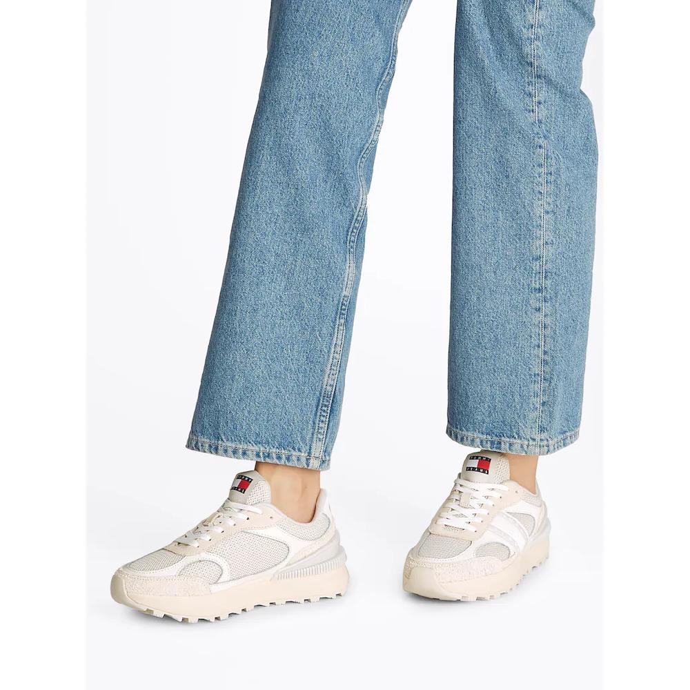 Tommy Jeans Plateausneaker »TJW TECH RUNNER« Freizeitschuh Halbschuh Schnürschuh Im Materialmix Bestellen