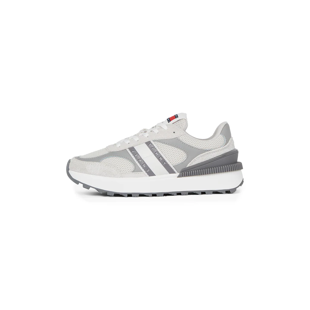 Tommy Jeans Plateausneaker »TJW TECH RUNNER« Freizeitschuh Halbschuh Schnürschuh Mit Kontrastbesätzen Online Kaufen