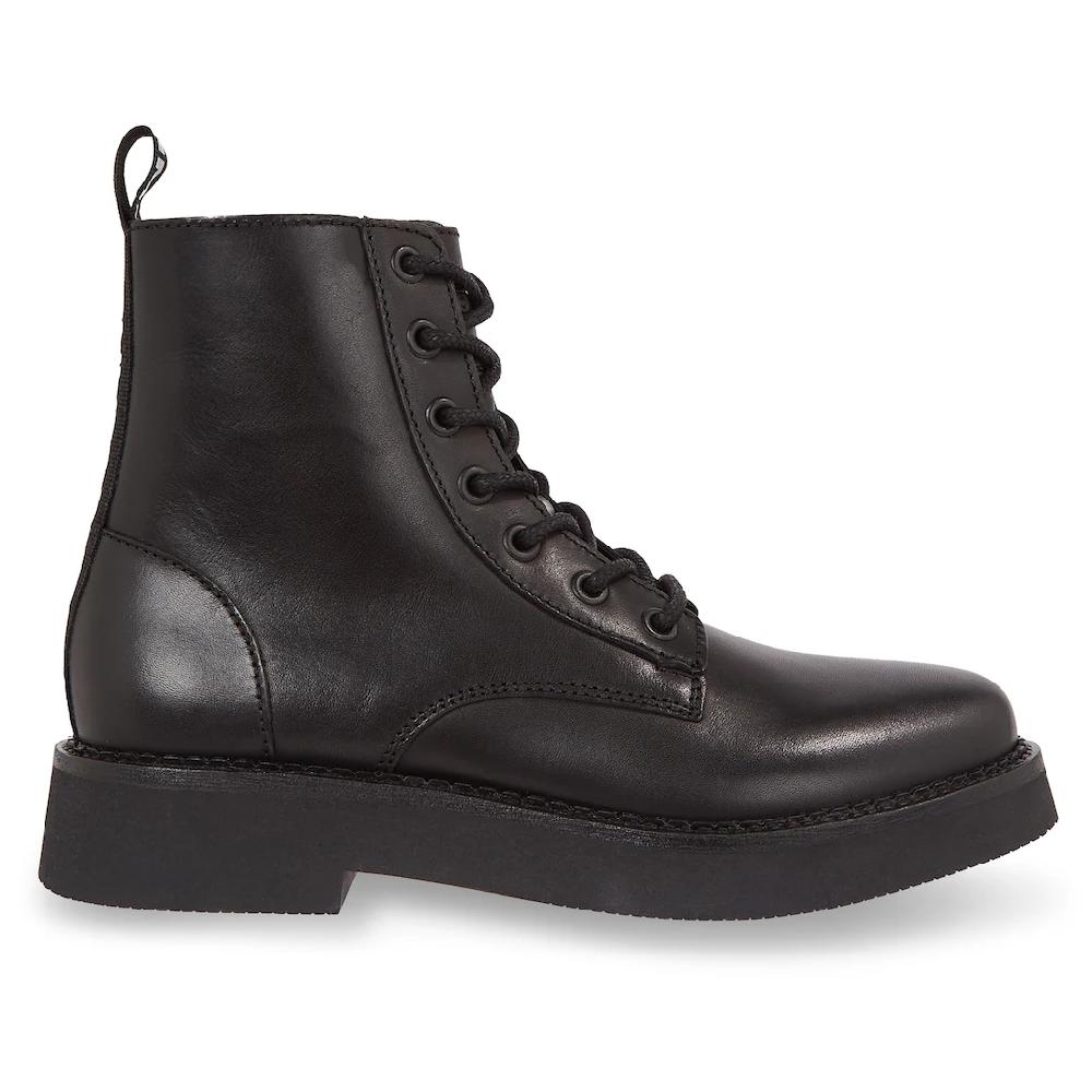 Tommy Jeans Schnürboots »TJW LACE UP FLAT BOOT« Mit Logo An Der Anziehlasche Online Bestellen