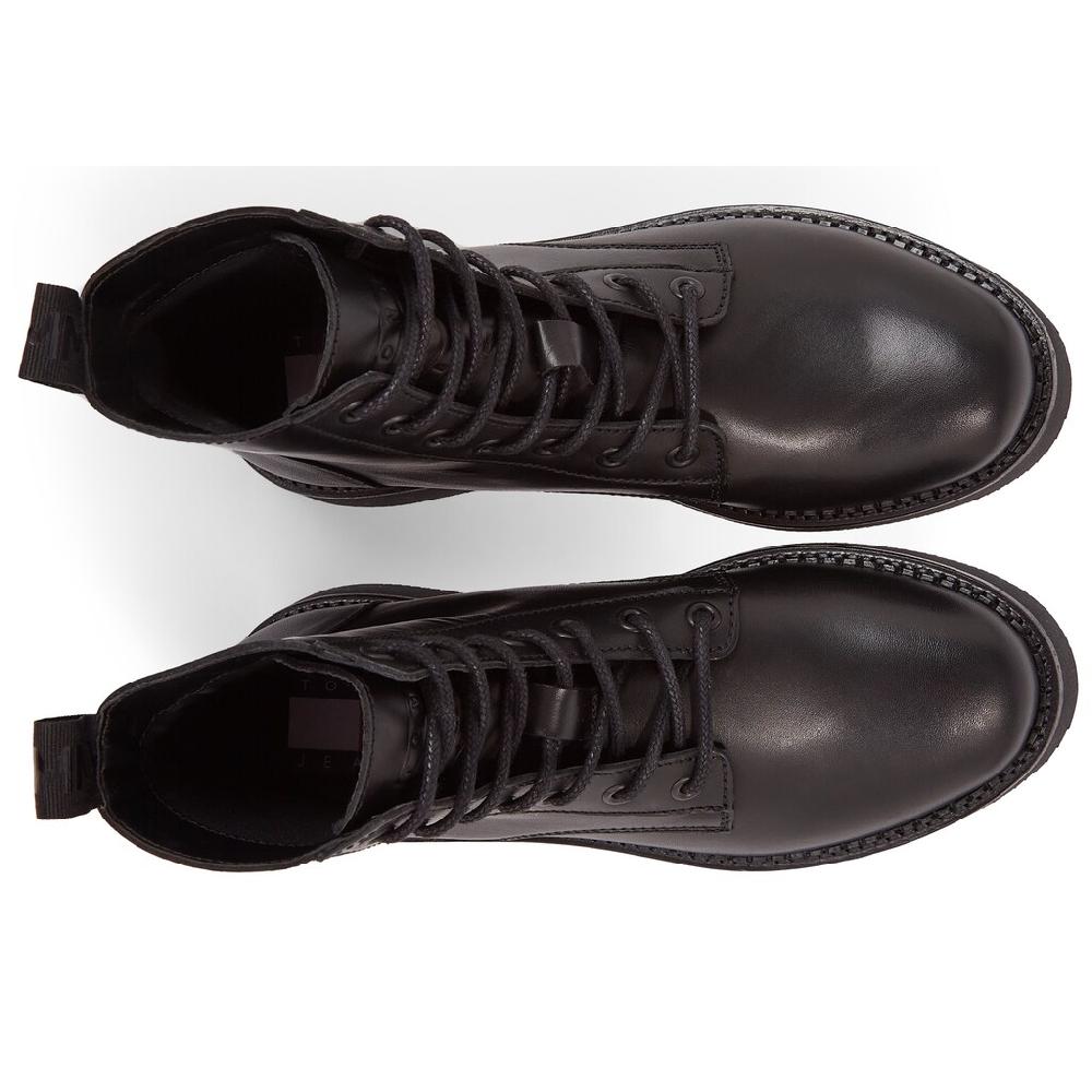 Tommy Jeans Schnürboots »TJW LACE UP FLAT BOOT« Mit Logo An Der Anziehlasche Online Bestellen