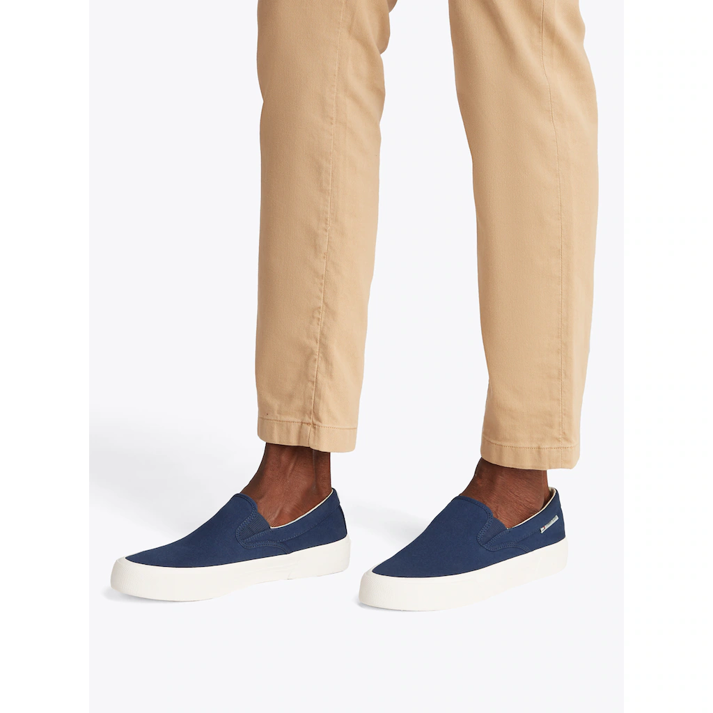 Tommy Jeans Slip-On Sneaker »TJM SLIP ON CANVAS COLOR« Freizeitschuh Halbschuh Slipper Mit Stretcheinsätzen