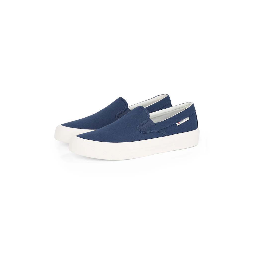Tommy Jeans Slip-On Sneaker »TJM SLIP ON CANVAS COLOR« Freizeitschuh Halbschuh Slipper mit Stretcheinsätzen