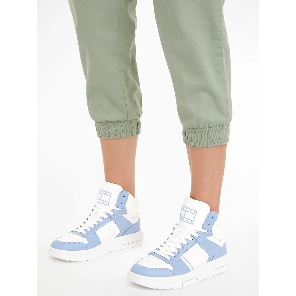 Tommy Jeans Sneaker »THE BROOKLYN MID TOP« Plateau High Top-Sneaker Freizeitschuh Gepolsterter Schaftrand Online Bestellen