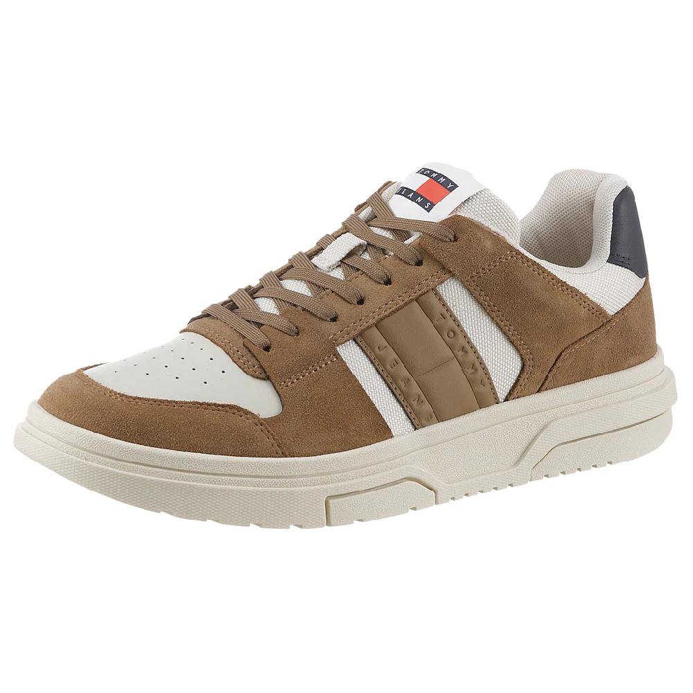 Tommy Jeans Sneaker »THE BROOKLYN MIX MAT.« Freizeitschuh Halbschuh Schnürschuh mit seitlichem Logo ▷ für