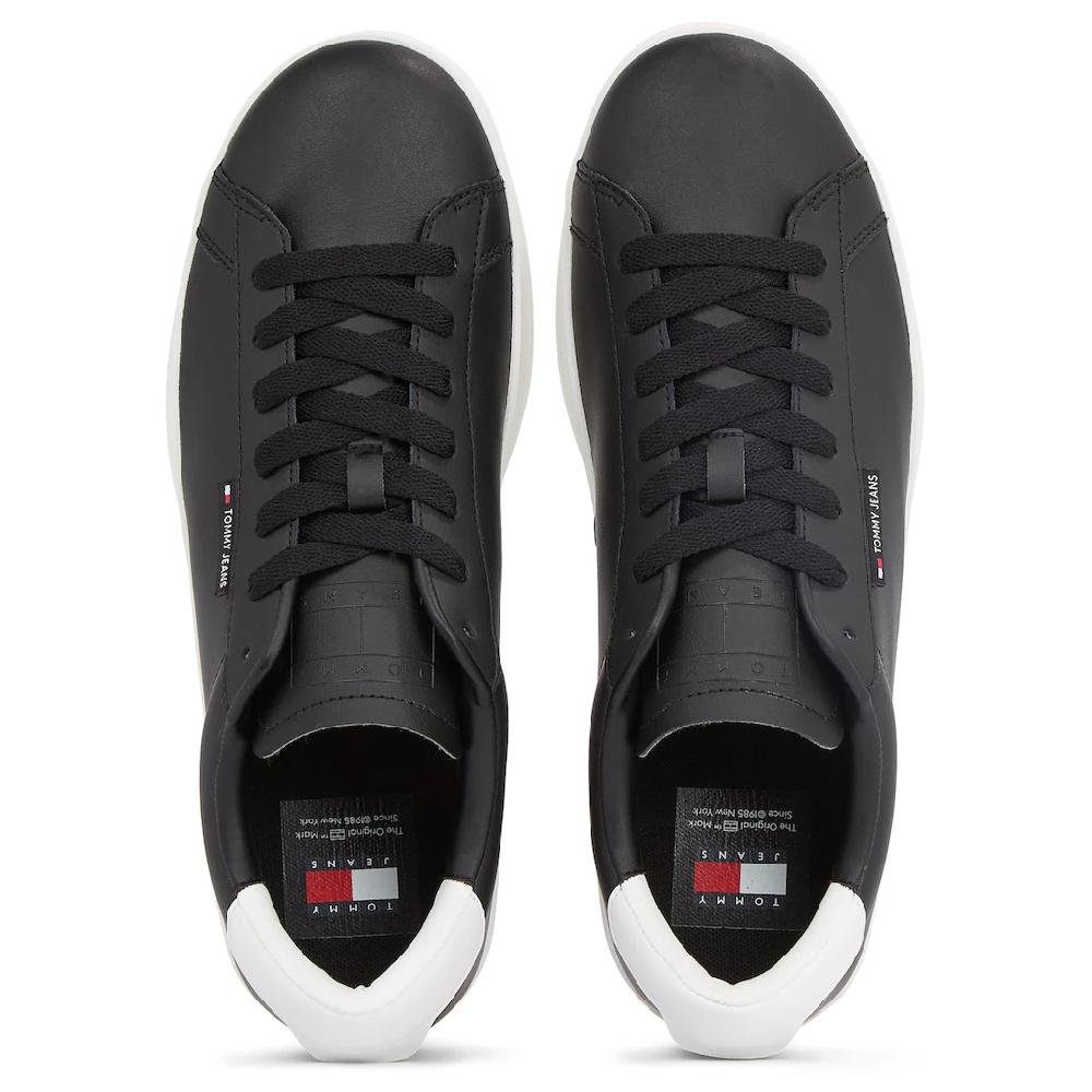 Tommy Jeans Sneaker »TJM LEATHER LOW CUPSOLE« Mit Label Freizeitschuh Halbschuh Schnürschuh Bestellen