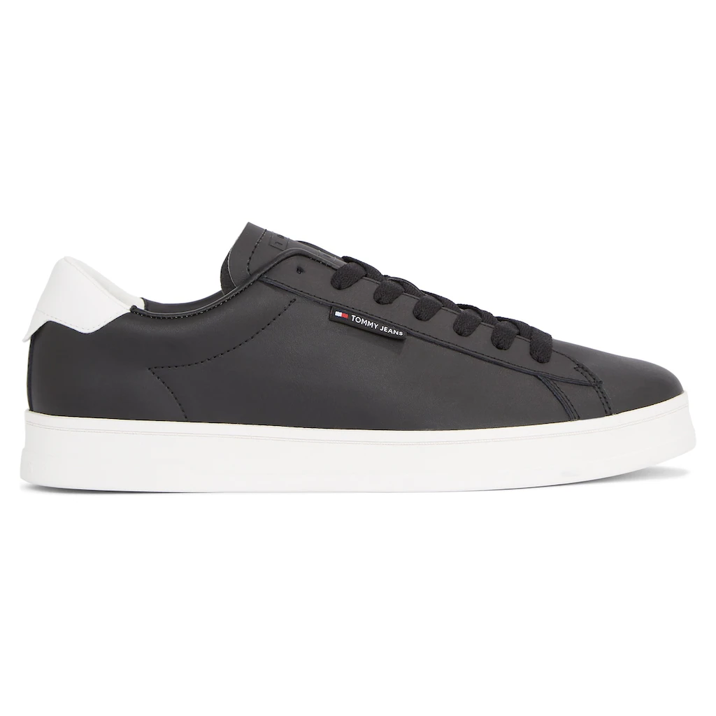 Tommy Jeans Sneaker »TJM LEATHER LOW CUPSOLE« Mit Label Freizeitschuh Halbschuh Schnürschuh Bestellen