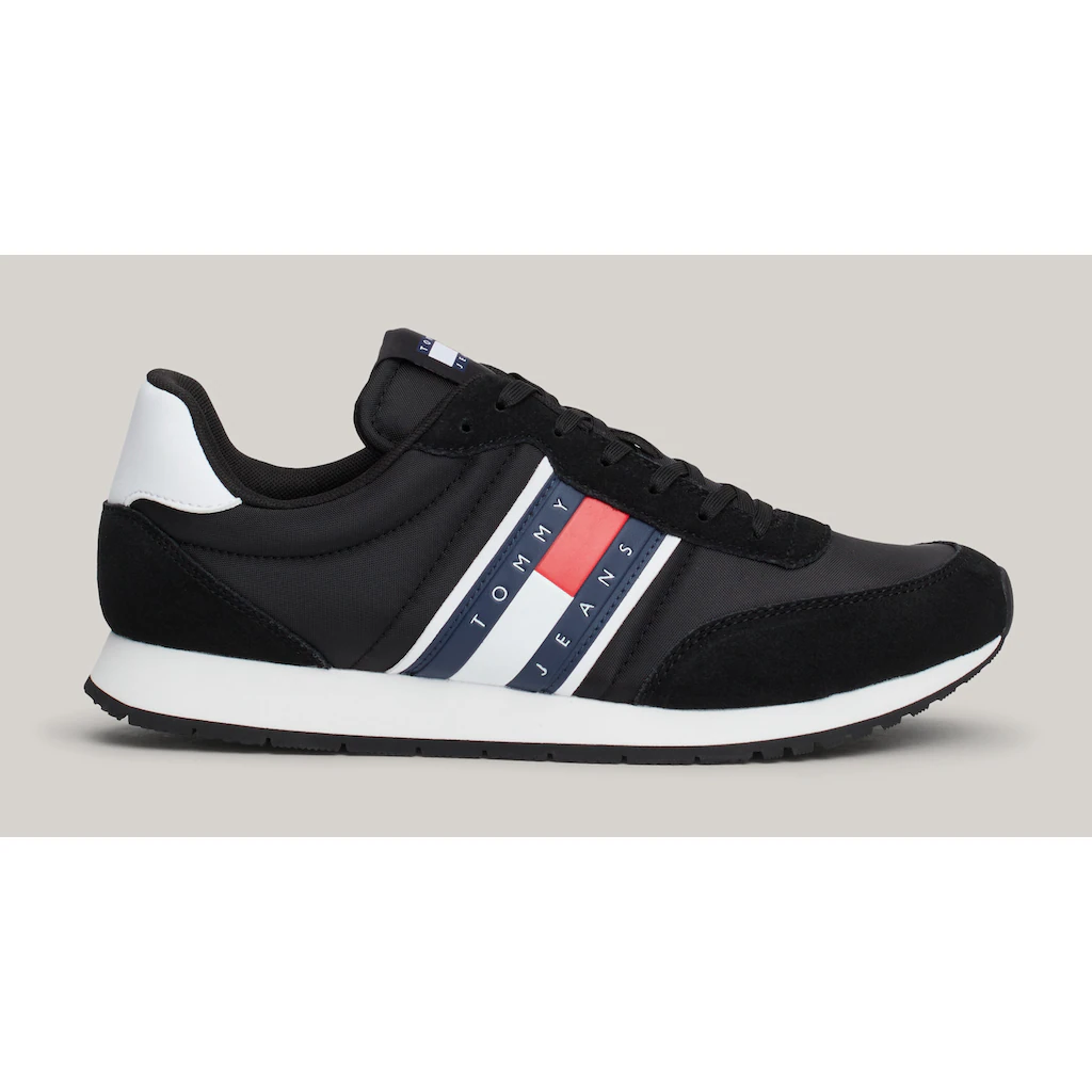 Tommy Jeans Sneaker »TJM RUNNER CASUAL ESS« Freizeitschuh Halbschuh Schnürschuh Mit Seitlicher Logoflagge ▷ Für
