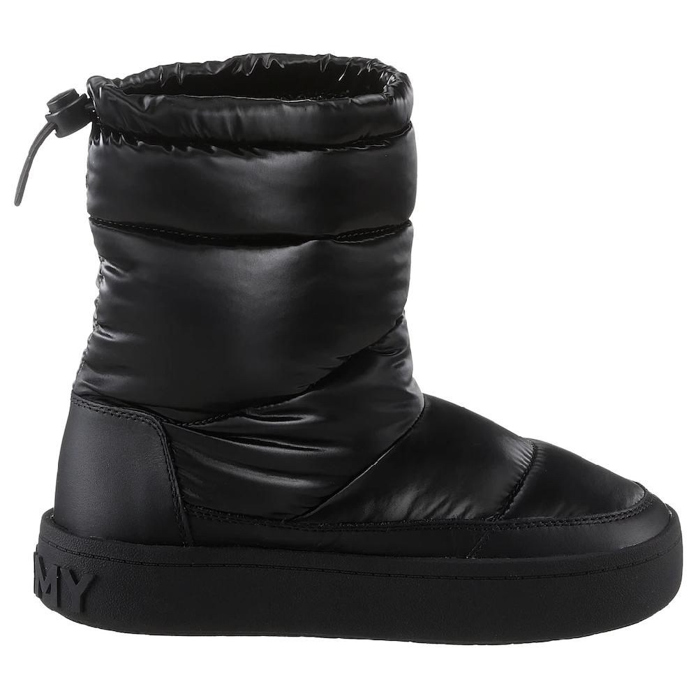 Tommy Jeans Snowboots »TJW WINTER FEMININE BOOT« Plateau Schneestiefel Winterboots Zum Schlupfen Online Bestellen