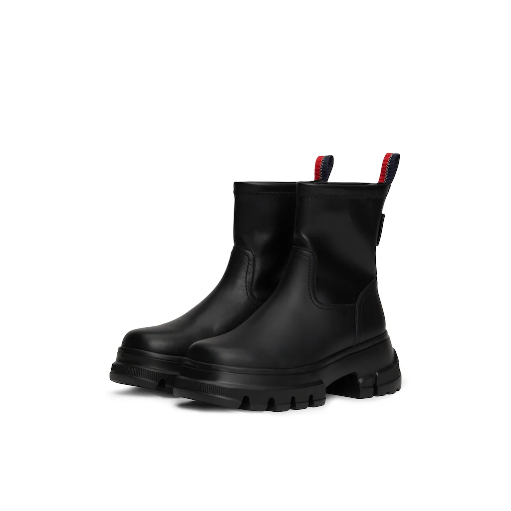 Tommy Jeans Stiefelette »TJW CHUNKY CHELSEA BOOT MIX MAT« Blockabsatz Plateau Schlupfboots Combat-Boots Mit Label Kaufen