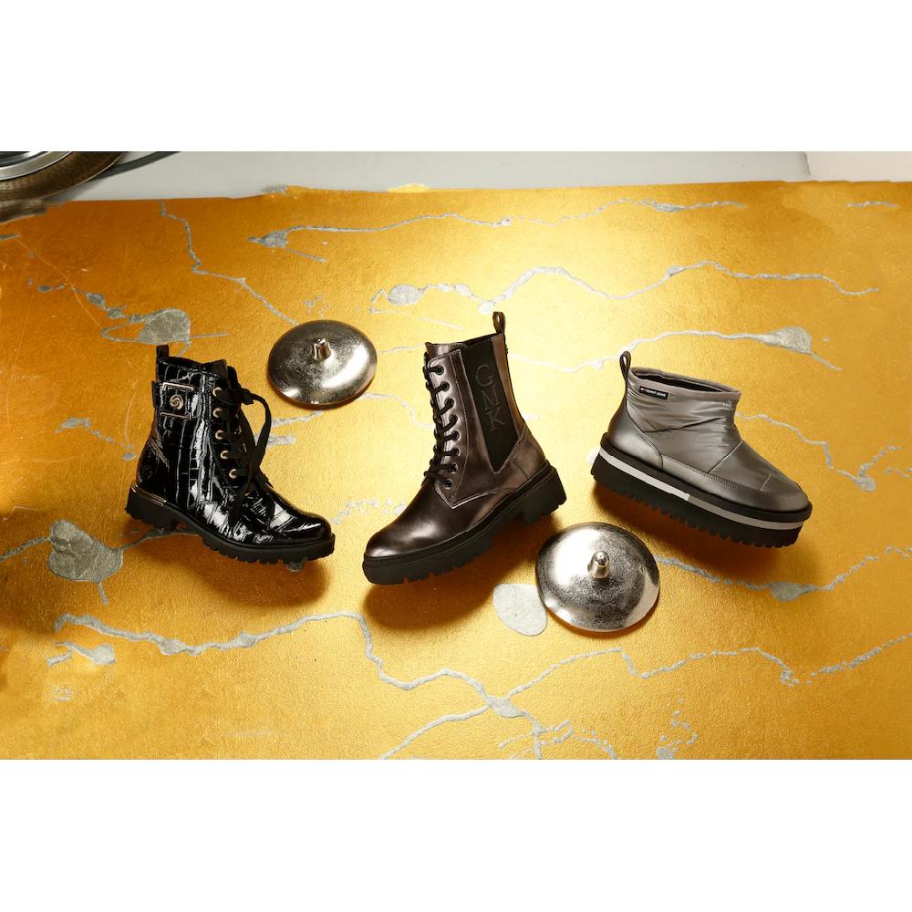 Tommy Jeans Winterboots »TJW NYLON FLATFORM BOOT WL« Plateau Snowboots Ankleboots Schlupfschuh Mit Anziehlasche ▷ Für