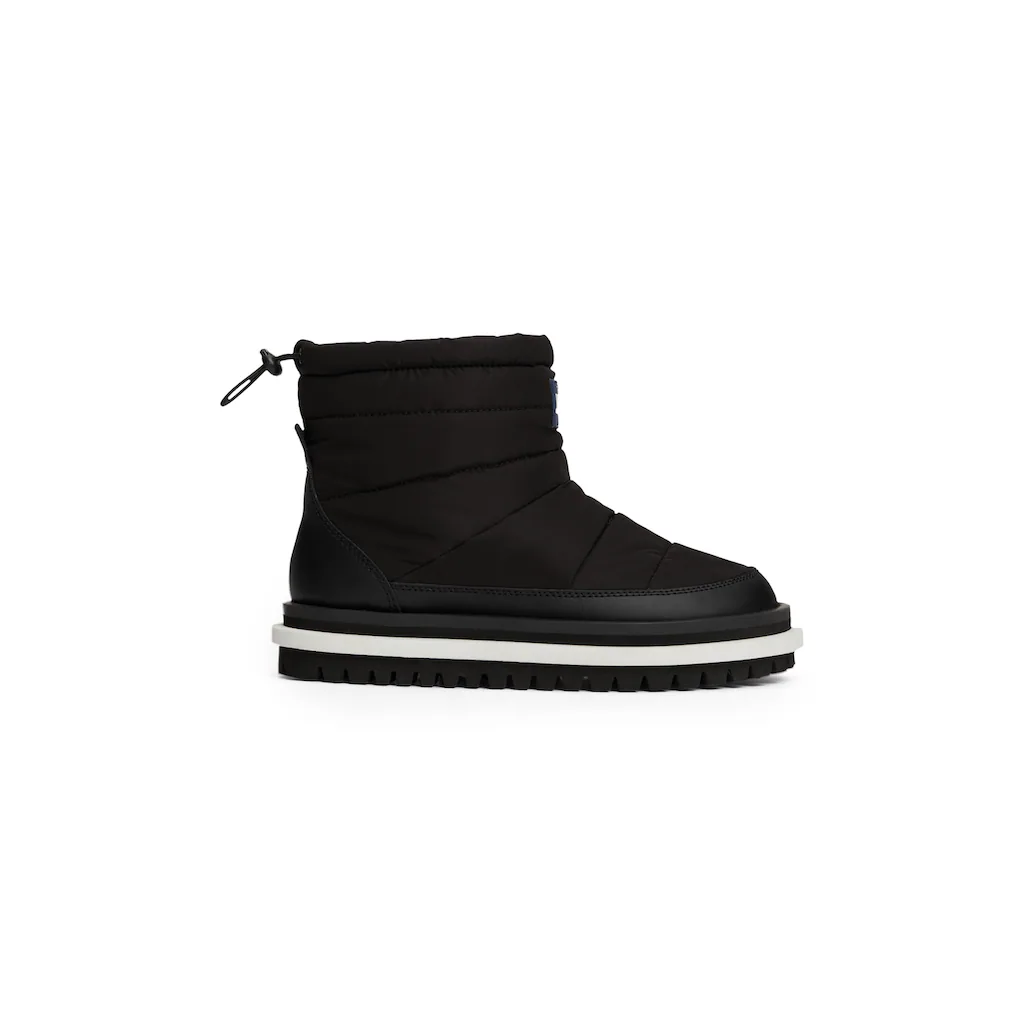 Tommy Jeans Winterboots »TJW PADDED FLAT BOOT WL« Plateau Snowboots Kurzstiefel Mit Schnellverschluss Am Schaftrand ▷ Für