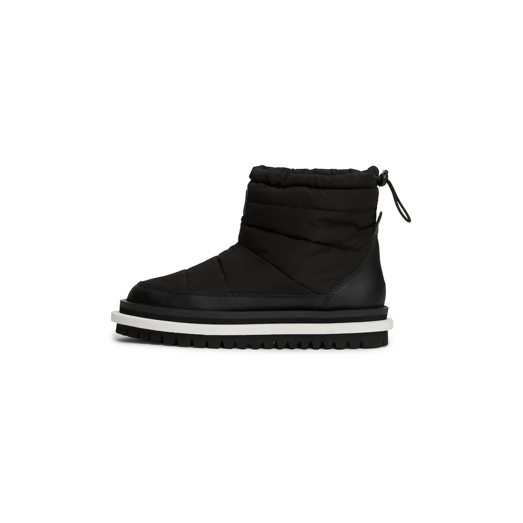 Tommy Jeans Winterboots »TJW PADDED FLAT BOOT WL« Plateau Snowboots Kurzstiefel mit Schnellverschluss am Schaftrand ▷ für