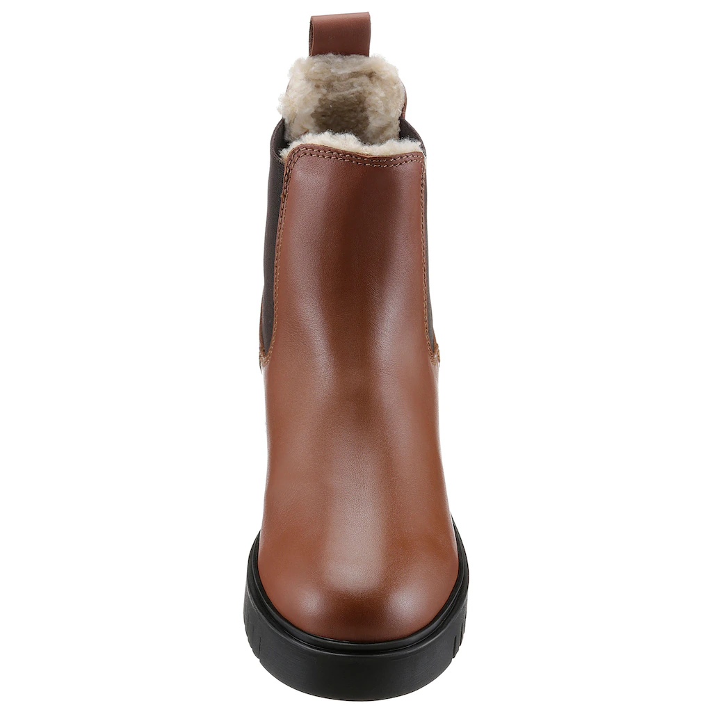 Tommy Jeans Winterboots »WARMLINED CHELSEA BOOT« Blockabsatz Plateau Businesschuh Mit Profilsohle ▷ Für