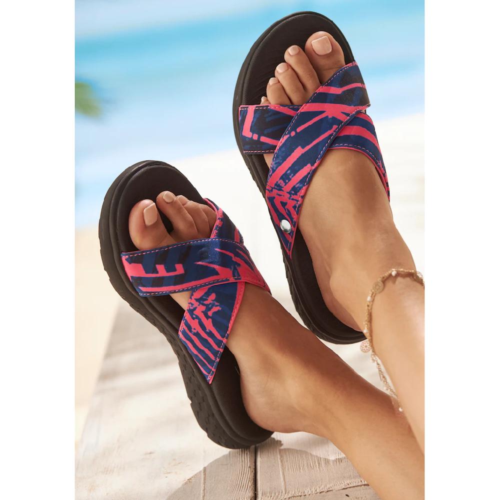 Venice Beach Badepantolette Pantolette Mule Sandale Offener Schuh Badeschuh VEGAN