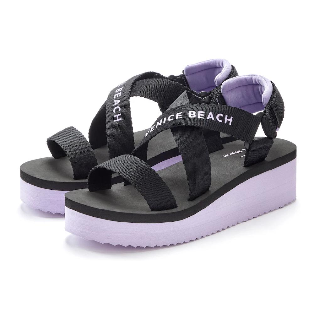 Venice Beach Sandale Sandalette Badeschuh offener Schuh wasserabweisendes Material VEGAN