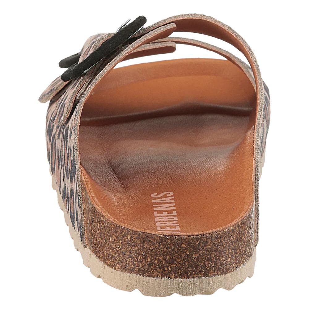 VERBENAS Pantolette »Randell Leopardo« Sommerschuh Schlappen Hausschuh Mit Softfußbett