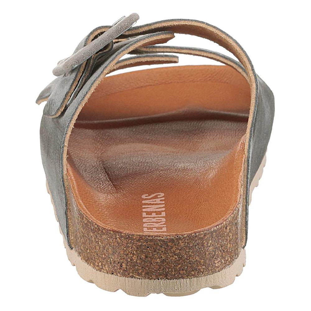 VERBENAS Pantolette »Randell Velour« Sommerschuh Schlappen Hausschuh Urlaubschuh Mit Softfußbett