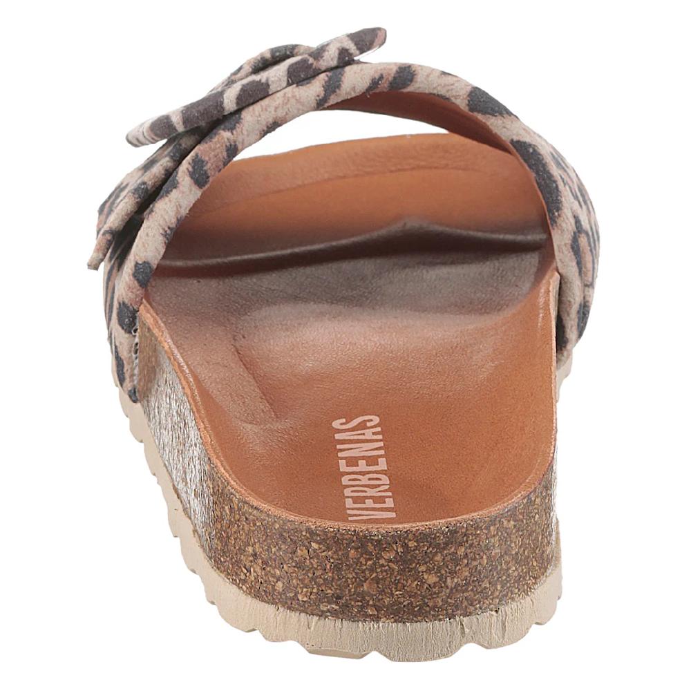 VERBENAS Pantolette »Reiko Leopardo Grande« Sommerschuh Schlappen Für Strand- Und Badeausflüge Geeignet