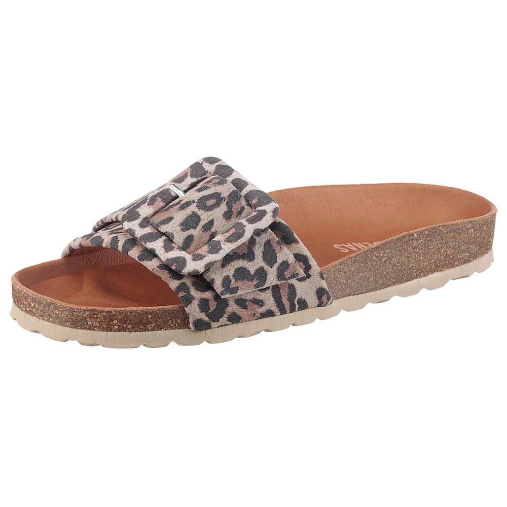 VERBENAS Pantolette »Reiko Leopardo Grande« Sommerschuh Schlappen für Strand- und Badeausflüge geeignet