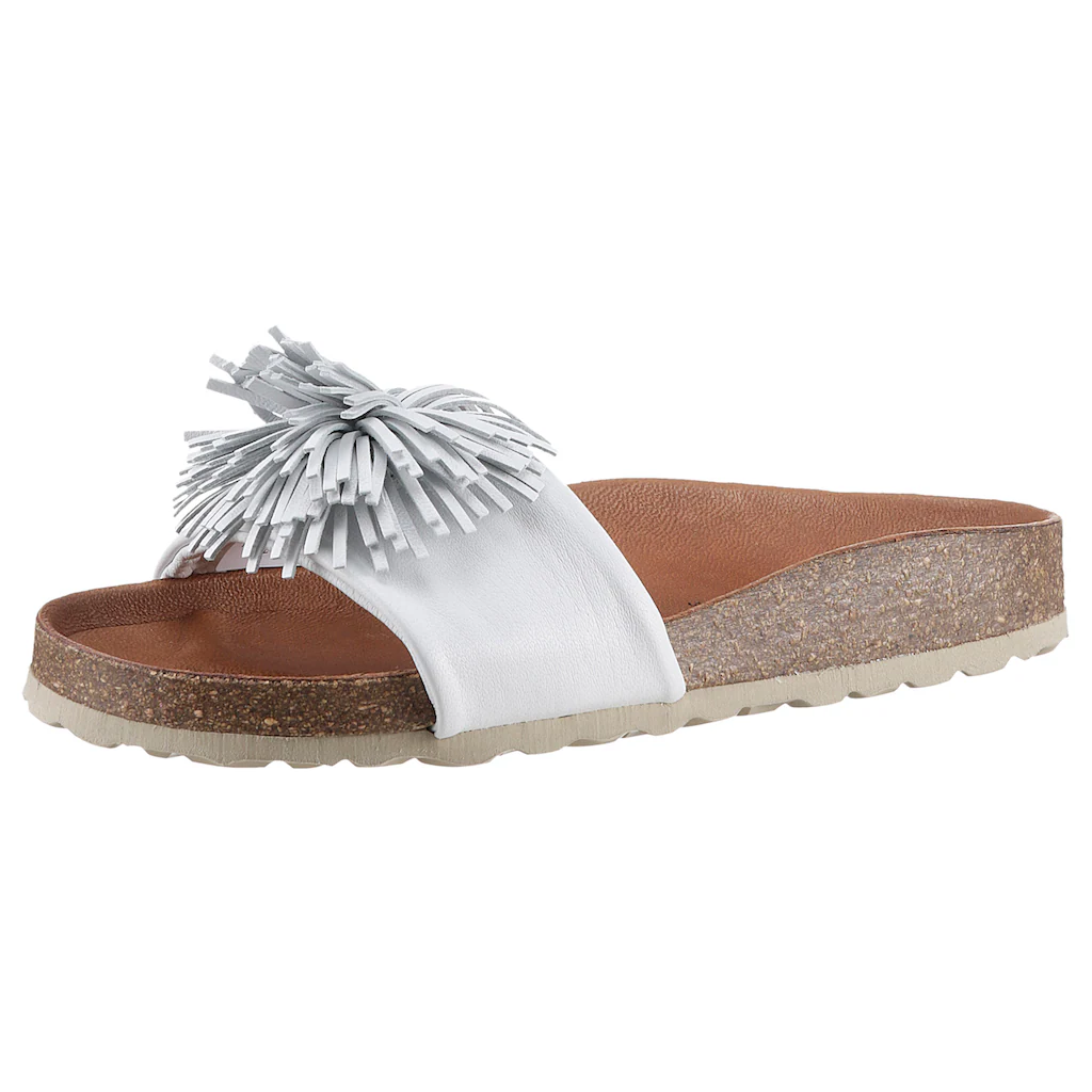 VERBENAS Pantolette »Reina Ecobrush« Sommerschuh Schlappen Strandschuh für den Sommer