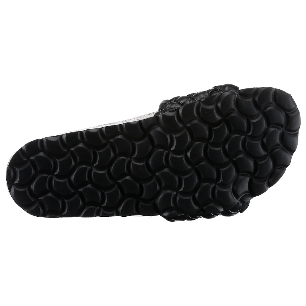 VERBENAS Pantolette »RICA TRENZA SOFT« Sommerschuh Schlappen Strandschuh Mit Geflochtener Bandage